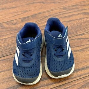Adidas Kids Navy and White Sneakers
